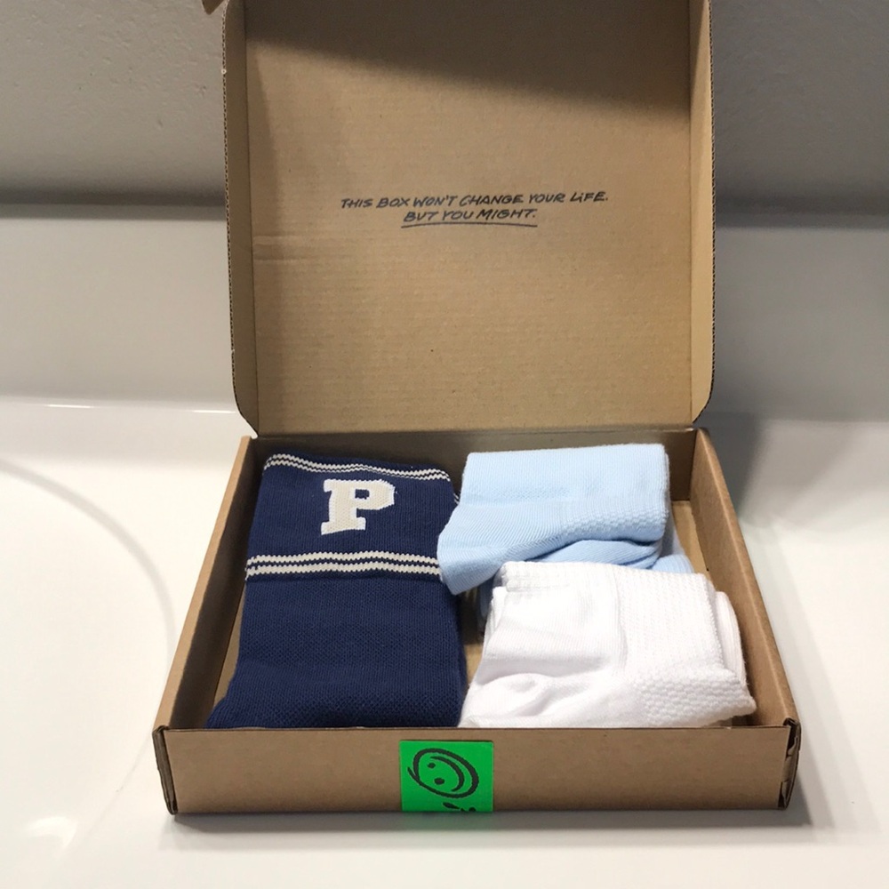 Prozis Men's Athletic Socks - Navy, Light Blue, White